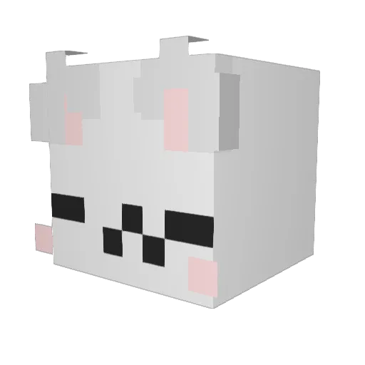 Gimon_ Minecraft avatar head, 3D render