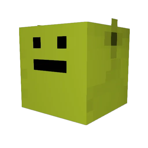 Gimpis Minecraft avatar head, 3D render