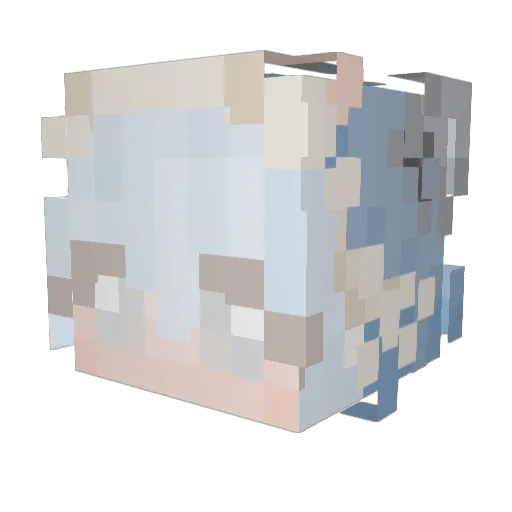 GinTonyx Minecraft avatar head, 3D render