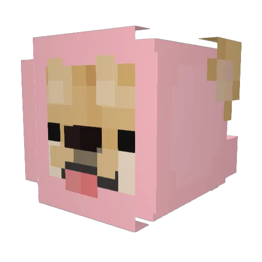 Gin__Nosuke Minecraft avatar head, 3D render