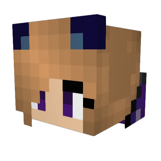 Gina_Maria Minecraft avatar head, 3D render