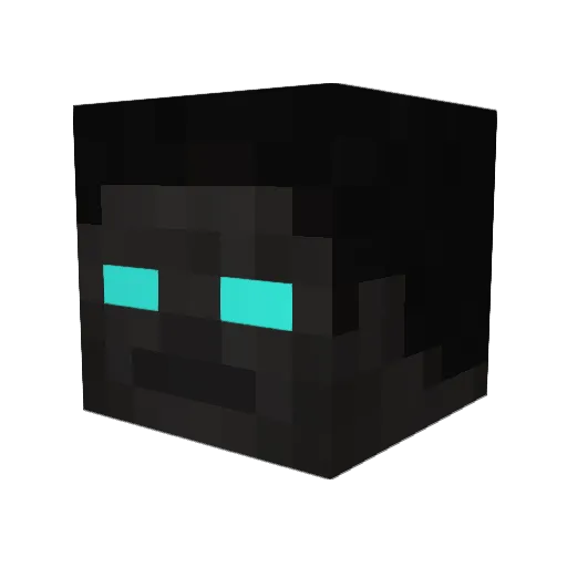 Ginas Minecraft avatar head, 3D render