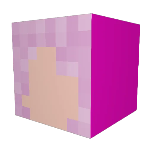 GindlG Minecraft avatar head, 3D render