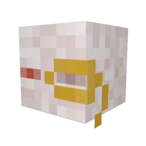 Ging3rl0af Minecraft avatar head, 3D render