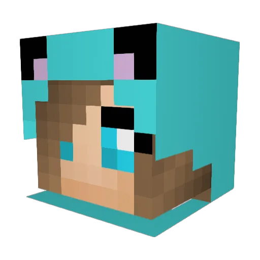 Ginga99 Minecraft avatar head, 3D render