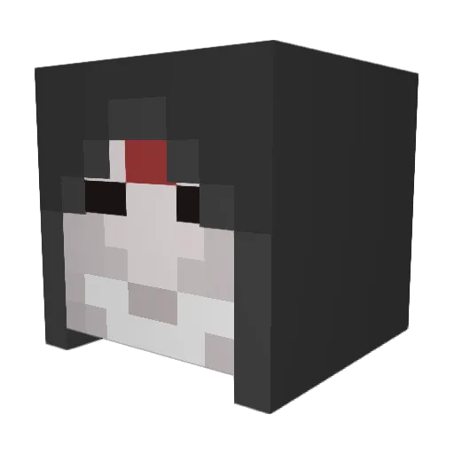 GingaDan18 Minecraft avatar head, 3D render