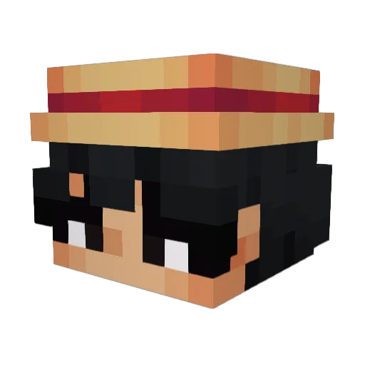Ginga_3 Minecraft avatar head, 3D render