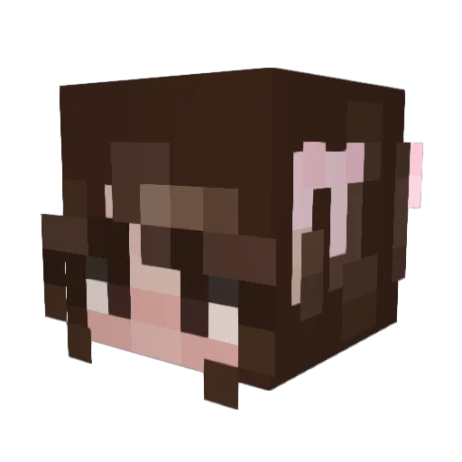 GingeGouda Minecraft avatar head, 3D render