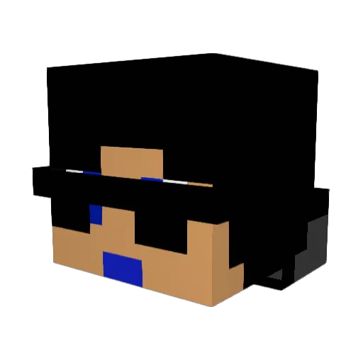 GingeWatch Minecraft avatar head, 3D render