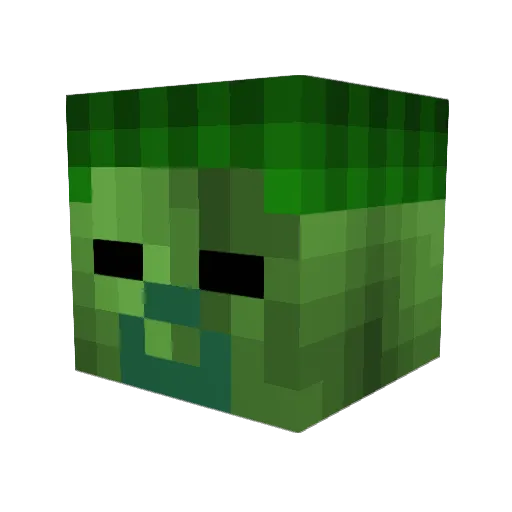 Ginger0524 Minecraft avatar head, 3D render