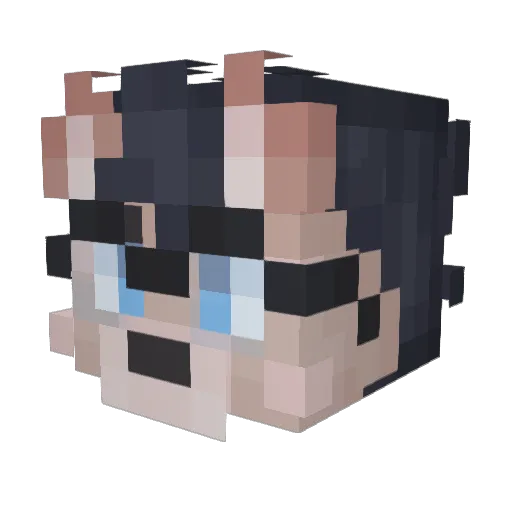 Ginger11037 Minecraft avatar head, 3D render