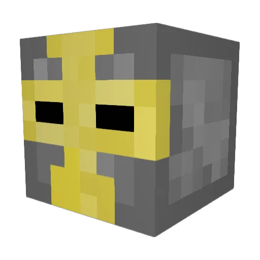 GingerActual Minecraft avatar head, 3D render
