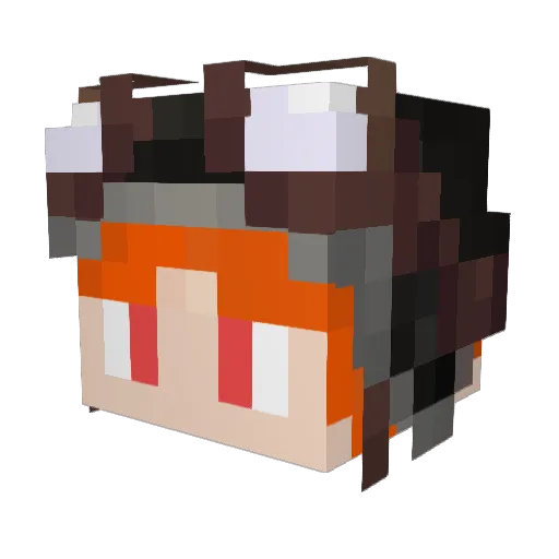 GingerAeternus Minecraft avatar head, 3D render