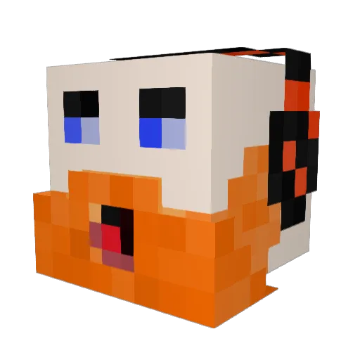 GingerBeard8992 Minecraft avatar head, 3D render