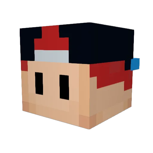 GingerBoy4Life Minecraft avatar head, 3D render
