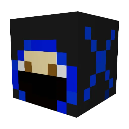 GingerBoyNinja2 Minecraft avatar head, 3D render