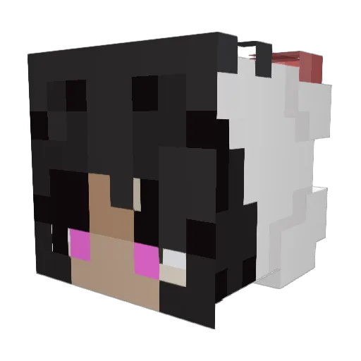 GingerCinnamonP Minecraft avatar head, 3D render