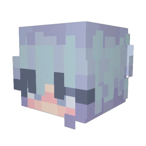 GingerEevee1 Minecraft avatar head, 3D render