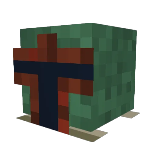 GingerLadddd Minecraft avatar head, 3D render