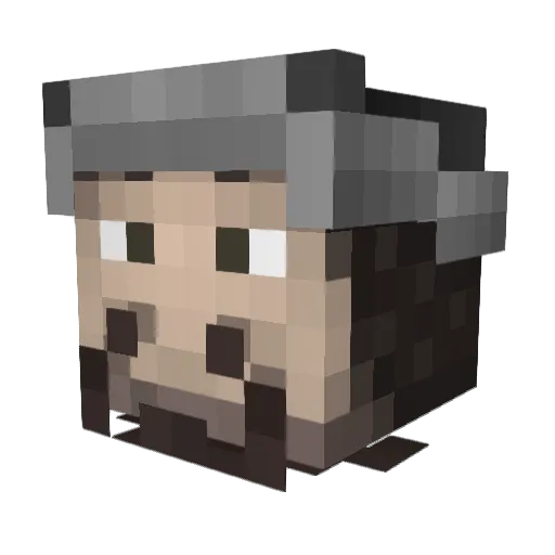 GingerLioni Minecraft avatar head, 3D render