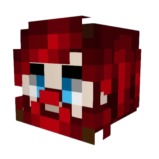 GingerMan126 Minecraft avatar head, 3D render