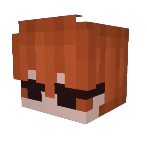 GingerMessiah14 Minecraft avatar head, 3D render