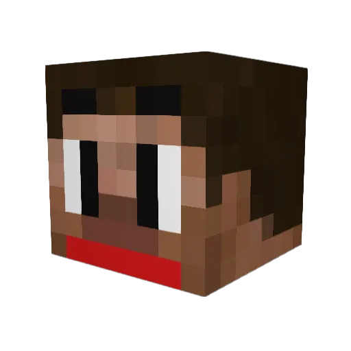 GingerNinja54321 Minecraft avatar head, 3D render