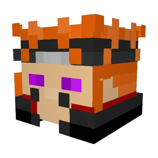 GingerNinjer155 Minecraft avatar head, 3D render