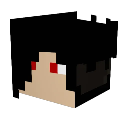 GingerShades Minecraft avatar head, 3D render