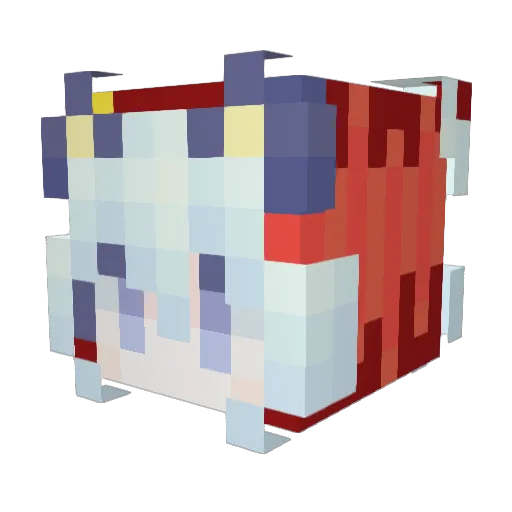 GingerSnap1015 Minecraft avatar head, 3D render