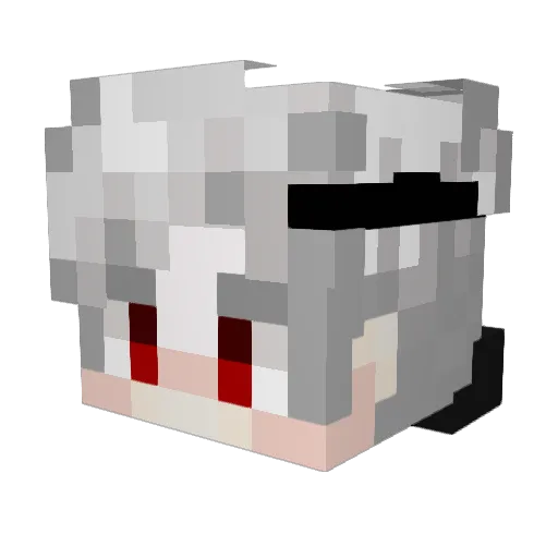 GingerWarrior15 Minecraft avatar head, 3D render