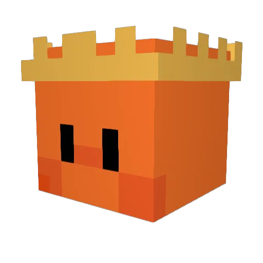 Ginger_Bas Minecraft avatar head, 3D render