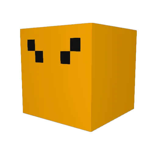 Ginger_Cube Minecraft avatar head, 3D render