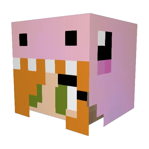 Ginger_Finlay Minecraft avatar head, 3D render