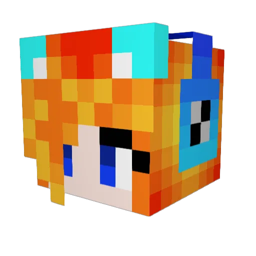 Ginger_Ninja95 Minecraft avatar head, 3D render