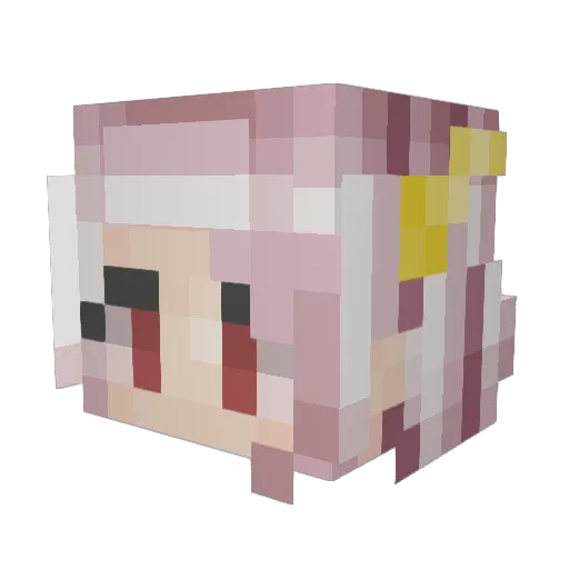 Ginger_Puppy Minecraft avatar head, 3D render