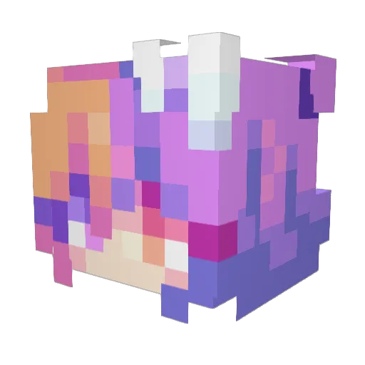 Gingeralejunkie Minecraft avatar head, 3D render