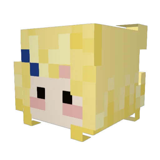 GingerbreadG789 Minecraft avatar head, 3D render