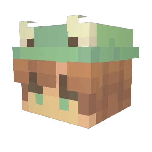Gingerflower6789 Minecraft avatar head, 3D render