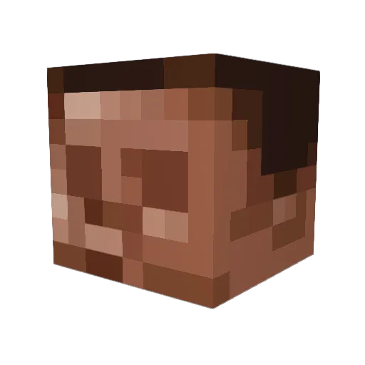 Gingertea71415 Minecraft avatar head, 3D render