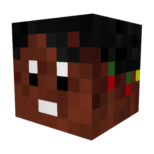 GingkaHagane69 Minecraft avatar head, 3D render