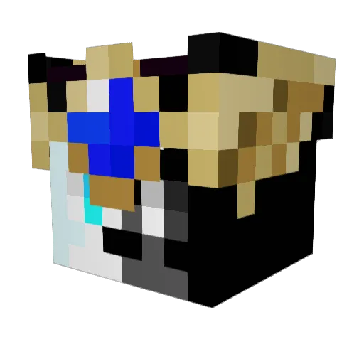 Gingrsnapp Minecraft avatar head, 3D render