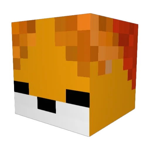 Gingy0 Minecraft avatar head, 3D render