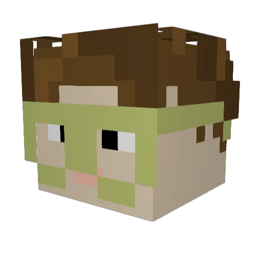 GingyDawg22 Minecraft avatar head, 3D render
