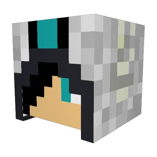 GinjaTurtle66 Minecraft avatar head, 3D render