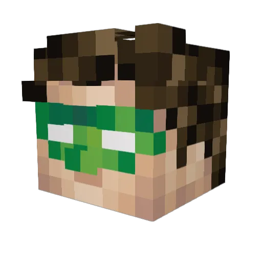 Ginja_Ninja_31 Minecraft avatar head, 3D render