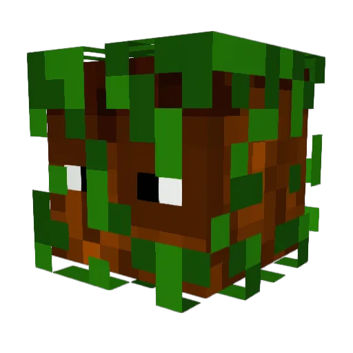 Ginkgarbor Minecraft avatar head, 3D render