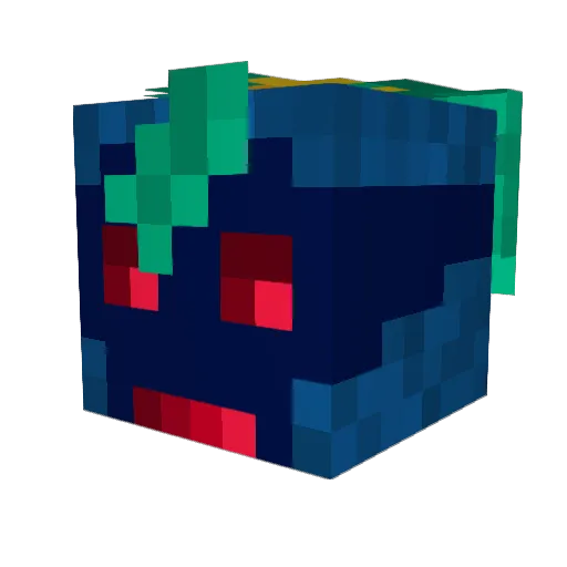 Ginko89 Minecraft avatar head, 3D render