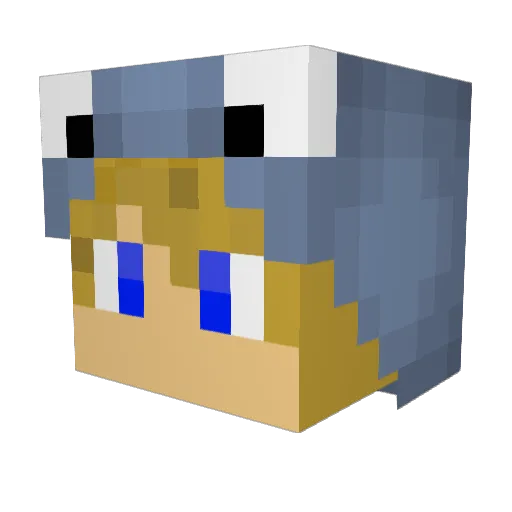 Gino1886 Minecraft avatar head, 3D render