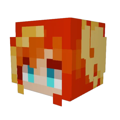 GinoGamerYTx Minecraft avatar head, 3D render